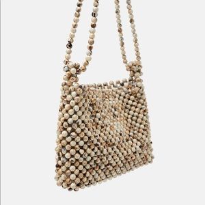 Zara Beaded shoulder bag 🐚🥥